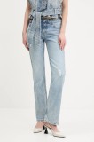 Hugo Blue blugi din bumbac femei medium waist, 50537425