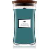 Woodwick Evergreen Cashmere lum&acirc;nare parfumată 610 g