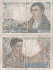 1943 (22 VII), 5 francs (P-98a.2) - Franța