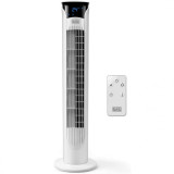 Ventilator turn alb Black+Decker 81 cm 45 W, Black + Decker Appliances