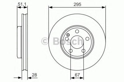 Disc frana MERCEDES A-CLASS (W176) (2012 - 2016) BOSCH 0 986 479 A01 foto