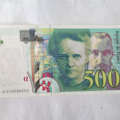 Franta 500 Francs 1994 Noua