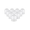Becuri LED pentru oglinda, masa de toaleta, machiaj, cu panou control, 30 moduri iluminare, USB, set 10 buc,&nbsp;Malatec
