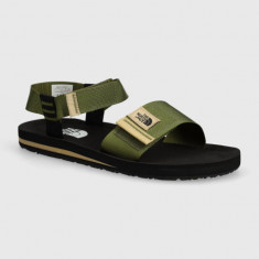 The North Face sandale SKEENA SANDAL barbati, culoarea verde, NF0A46BGRMO1