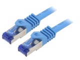 Patch cord S/FTP Cat 6a LSZH Albastru 2m