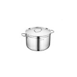 Oala cu capac din inox, 30X20cm 14litri, compatibila cu toate tipurile de aragaz, Korkmaz