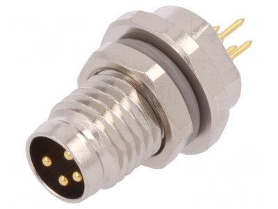 Conector M8 Tată 4 Pin IP67 30V 2,5-4mm foto