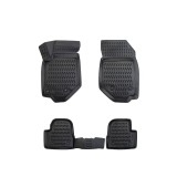 Set 4 Buc. Covoare din Cauciuc stil Tavita Compatibile Opel Corsa F 2019-, Negru