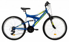 Bicicleta Mtb Venture 2640 Albastru 26 Inch foto