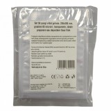 Set 50 pungi vidat gofrate, 250x350 mm, grosime 85 microni, transparente