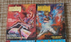 Lot 2 reviste Analog science fiction iulie 1973 1977 sf