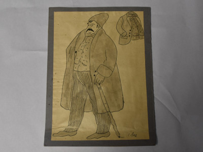 Iosif Ross (1899-1976) graf. caricaturist roman de orig. evreiasca - Caricatura foto