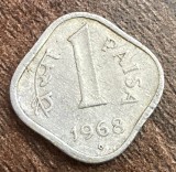 C50 - Moneda foarte veche - India - 1 paisa - 1968