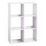 Biblioteca 5Five Mix n&amp;apos;Modul, 6 compartimente, PAL, 68x32x101 cm, alb Household NewTrend
