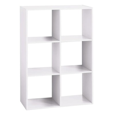 Biblioteca 5Five Mix n&amp;amp;apos;Modul, 6 compartimente, PAL, 68x32x101 cm, alb Household NewTrend foto
