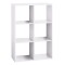 Biblioteca 5Five Mix n&amp;apos;Modul, 6 compartimente, PAL, 68x32x101 cm, alb