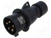 Conector alimentare AC trifazate AMPHENOL IP&amp;S 32A 415V mufă tată IP44