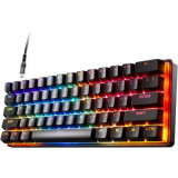 Tastatura Mecanica Gaming SteelSeries Apex Pro Mini cu fir, iluminare RGB, USB-C, Layout UK, Switch ajustabil (Negru)