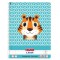 CAIET A4 80F SPIRALA DICTANDO CUTE ANIMALS MOTIV TIGER - albastru