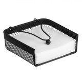 Suport Metalic Servetele, Negru, 18.5x18.5x6.5cm, Cu Clips