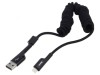 Cablu spiralat USB 2.0 Apple Lightning 1m, Baseus