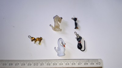 LOT 5 MARTISOARE VECHI STICLA LUCRATE MANUAL foto