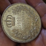 2 taler 1872 B , Germania Sachsen , argint 37,04 grame