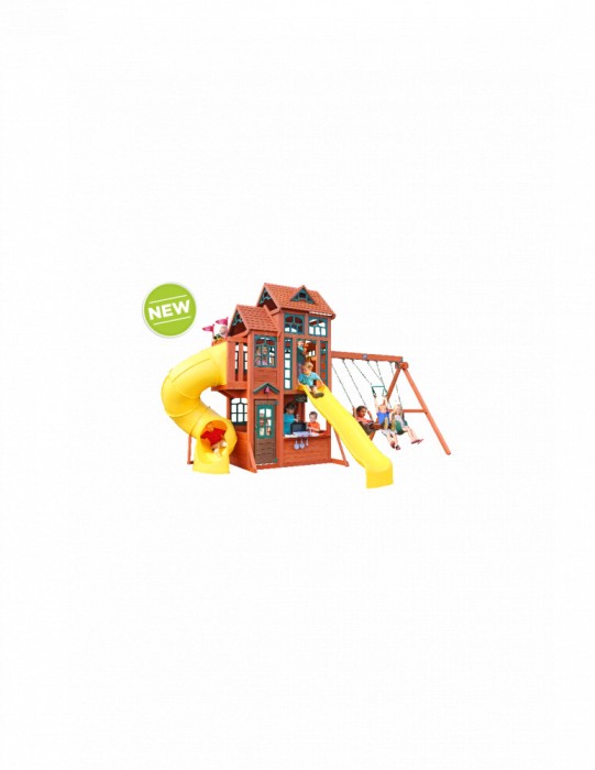 Complex de joaca din lemn Canyon Ridge Kidkraft