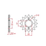 Pinion fata Otel KAWASAKI KXF 250 04- 05, SUZUKI RMZ 250 04- 05