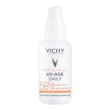 Fluid apos anti-fotoimbatranire SPF50+ Capital Soleil UV-AGE DAILY, 40 ml, Vichy