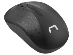 Mouse wireless negru NATEC, USB A, optic, 3 butoane, rază 10m, ergonomic