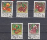 A12 S4 5 - Timbre foarte vechi - Ungaria - fructe, Flora, Stampilat