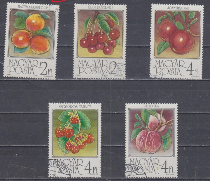 A12 S4 5 - Timbre foarte vechi - Ungaria - fructe