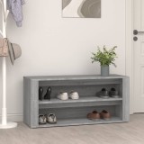 vidaXL Pantofar, gri beton, 100x35x45 cm, lemn compozit