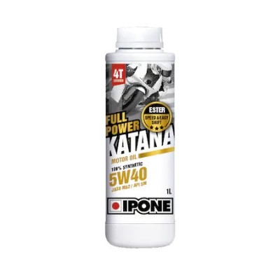 Ulei moto 4T Ipone Full Power Katana 5W40 100% Sintetic ESTER - JASO MA2 - API S... Cod Produs: MX_NEW 800362IP foto