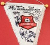 Fanion (de protocol) fotbal - FC HERMANNSTADT cu autografe originale (LIGA a II-a)