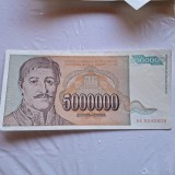 Yugoslavia 5000000 dinari 1993