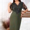 Rochie de Ocazie Silvi Olive - 48Marimea