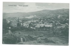 660 - SLANIC MINES, Prahova, Panorama, Romania - old postcard - unused