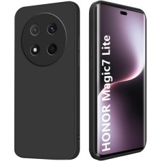 Husa Soft Touch, slim, ALC Mobile, anti soc, compatibila cu HONOR Magic7 Lite, Negru Tpu foto