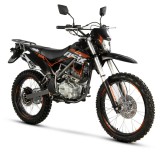 Motocicleta Cross Enduro Asix Defender XB82, 250cc, 21/18, Negru/Portocaliu, 16.5 CP, 5 Viteze, Pornire Electrică/Picior