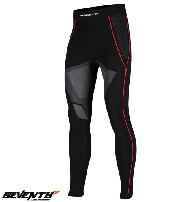 Pantaloni pentru scuter - motocicleta termici (de compresie) Seventy model SD-CT3 culoare: negru/gri &ndash; unisex 3XL/4XL