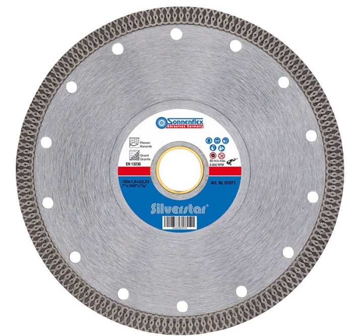 Disc diamantat continu turbo fin 115x1.3x22.23