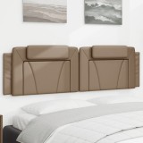 Perna pentru tablie pat, cappuccino, 180 cm, piele artificiala GartenMobel Dekor, vidaXL