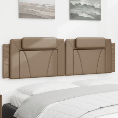 vidaXL Pernă pentru tăblie pat, cappuccino, 180 cm, piele artificială 374808 foto