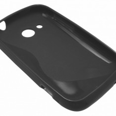 Husa silicon S-case neagra pentru HTC Desire C