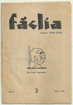 Revista FACLIA - iunie 1931, Craiova foto