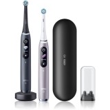 Oral-B iO9 periuta de dinti electrica DUO Black Onyx &amp; Rose Quartz 2 buc