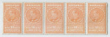 Romania, lot 883 cu 5 timbre fiscale generale, 1932, MNH
