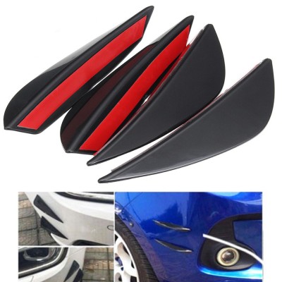 Set 4 buc. aripioare ornamentale bara tuning, culoare neagra foto